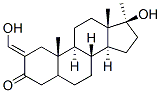 17beta-hydroxy-2-(hydroxymethylene)-17-methylandrostan-3-one Structure