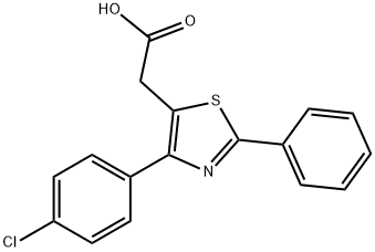 氯苯噻乙酸,18046-21-4,结构式