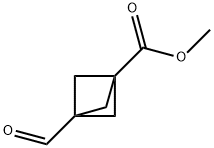 甲基 3-甲酰基二环[1.1.1]戊烷-1-甲酸基酯, 180464-92-0, 结构式