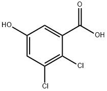 Benzoic acid, 2,3-dichloro-5-hydroxy- Struktur