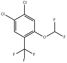4,5-Dichloro-2-(difluoromethoxy)benzotrifluoride 结构式