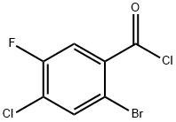 2-Bromo-4-chloro-5-fluorobenzoyl chloride,1804897-32-2,结构式