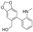 6-[2-(Methylamino)phenyl]-1,3-benzodioxole-5-methanol Struktur