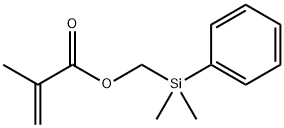 メタクリル酸(フェニルジメチルシリル)メチル 化学構造式