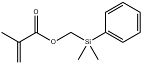 (PHENYLDIMETHYLSILYL)METHYL METHACRYLATE Structure