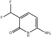 2(1H)-Pyridinone, 6-amino-3-(difluoromethyl)- Structure