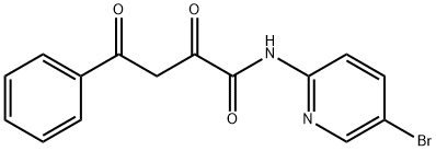 N-(5-BROMO-PYRIDIN-2-YL)-2,4-DIOXO-4-PHENYL-BUTYRAMIDE 结构式
