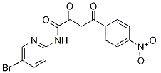 N-(5-bromo-pyridin-2-yl)-4-(4-nitro-
phenyl)-2,4-dioxo-butyramide Structure