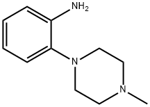 2-(4-メチル-1-ピペラジニル)アニリン 化学構造式