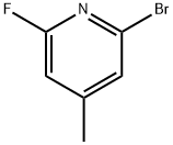 2-溴-4-甲基-6-氟吡啶 结构式
