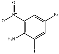 4-ブロモ-2-ヨード-6-ニトロアニリン 化学構造式