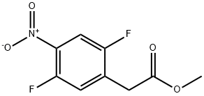 Methyl 2,5-difluoro-4-nitrophenylacetate 化学構造式