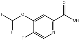 4-(二氟甲氧基)-5-氟吡啶-2-甲酸 结构式