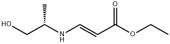 (S,E)-ethyl 3-(1-hydroxypropan-2-ylamino)acrylate 化学構造式