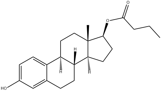 estra-1,3,5(10)-triene-3,17beta-diol 17-butyrate Structure