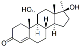 11alpha,17beta-dihydroxy-17-methylandrost-4-en-3-one Structure
