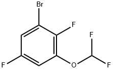 1-Bromo-2,5-difluoro-3-(difluoromethoxy)benzene,1807026-41-0,结构式