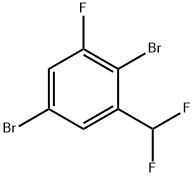 2,5-Dibromo-3-fluorobenzodifluoride Structure