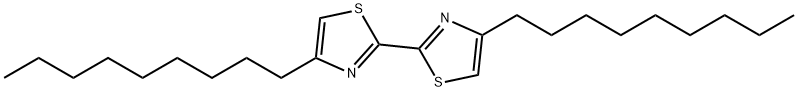 4,4'-ジノニル-2,2'-ビチアゾール 化学構造式