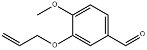 3-アリルオキシ-4-メトキシベンズアルデヒド 化学構造式
