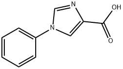 1-苯基-1H-咪唑-4-甲酸 结构式