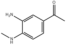 1-[3-アミノ-4-(メチルアミノ)フェニル]エタノン 化学構造式