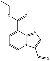 3-醛基咪唑并[1,2-A]吡啶-8-甲酸乙酯 结构式
