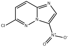 6-クロロ-3-ニトロイミダゾ[1,2-B]ピリダジン 化学構造式