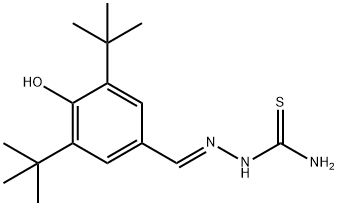 2-{(E)-[3,5-di(tert-butyl)-4-hydroxyphenyl]methylidene}-1-hydrazinecarbothioamide Structure