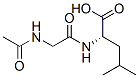 Leucine,  N-(N-acetylglycyl)-  (9CI) Struktur