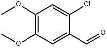2-氯-4,5-二甲氧基苯甲醛, 18093-05-5, 结构式