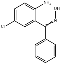 2-アミノ-5-クロロベンゾフェノンオキシム 化学構造式
