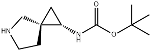 Carbamic acid, 5-azaspiro[2.4]hept-1-yl-, 1,1-dimethylethyl ester, cis- (9CI) Struktur