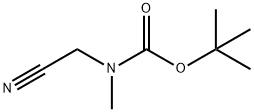 (氰基甲基)(甲基)氨基甲酸叔丁酯,180976-09-4,结构式