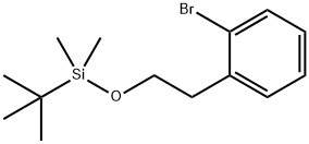 (2-溴苯乙氧基)(叔丁基)二甲基硅烷 结构式