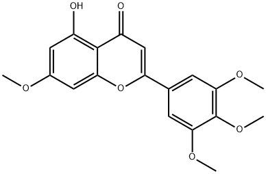 2-(3,4,5-Trimethoxyphenyl)-5-hydroxy-7-methoxy-4H-1-benzopyran-4-one Structure