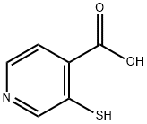 3-疏基吡啶-4-羧酸, 18103-75-8, 结构式