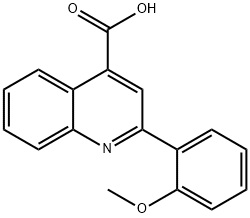 2-(2-甲氧基苯基)喹啉-4-羧酸, 181048-49-7, 结构式