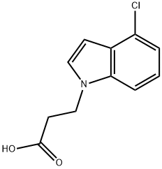 3-(4-Chloro-1H-indol-1-yl)propanoic acid Structure