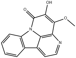 5-Hydroxy-4-methoxy-6H-indolo[3,2,1-de][1,5]naphthyridin-6-one Struktur