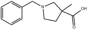 1-苄基-3-甲基吡咯烷-3-羧酸,181114-74-9,结构式