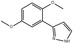 3-(2,5-DIMETHOXYPHENYL)-1H-PYRAZOLE 化学構造式