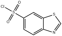 1,3-ベンゾチアゾール-6-スルホニルクロリド 化学構造式