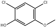 2,4-ジクロロ-5-メトキシフェノール 化学構造式