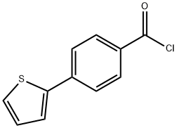 4-(2-噻吩基) 苯甲酰氯,181132-70-7,结构式
