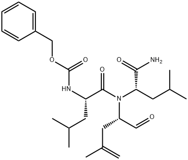 Z-LEU-LEU-4,5-DEHYDRO-LEU-ALDEHYDE 结构式