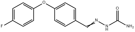 4-(4-フルオロフェノキシ)ベンズアルデヒドセミカルバゾン 化学構造式