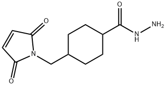 4-(MALEIMIDOMETHYL)CYCLOHEXANE-1-CARBOXYL-HYDRAZIDE, TRIFLUOROACETIC ACID Struktur