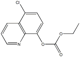 碳酸-5-氯-8-喹啉基-乙基酯, 18119-31-8, 结构式