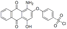 p-[(1-amino-9,10-dihydro-4-hydroxy-9,10-dioxo-2-anthryl)oxy]benzenesulphonyl chloride  Structure